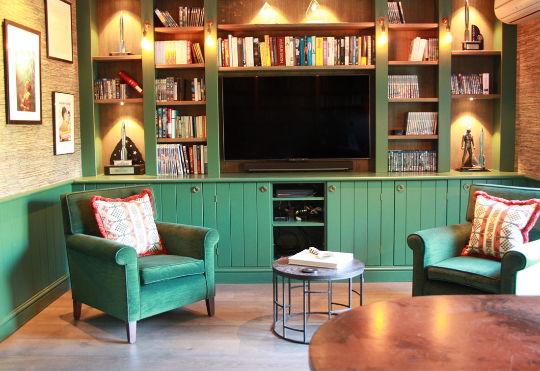 West London interior design in a private study in Richmond, London.