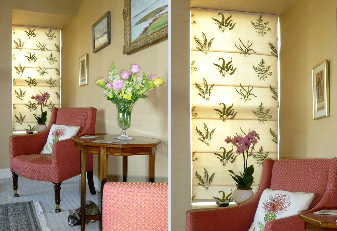 Comfortable and colourful soft furnishings in a house in Orkney by interior designer Suzi Searle