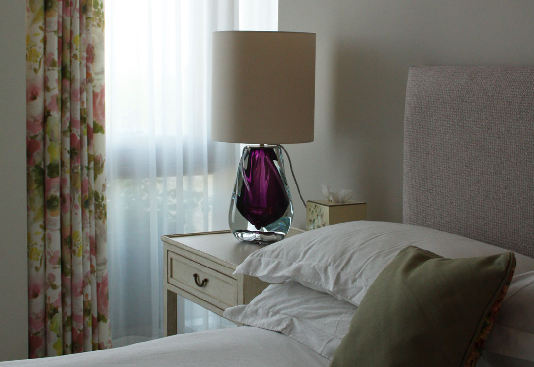 Bespoke interior design for a London penthouse bedroom