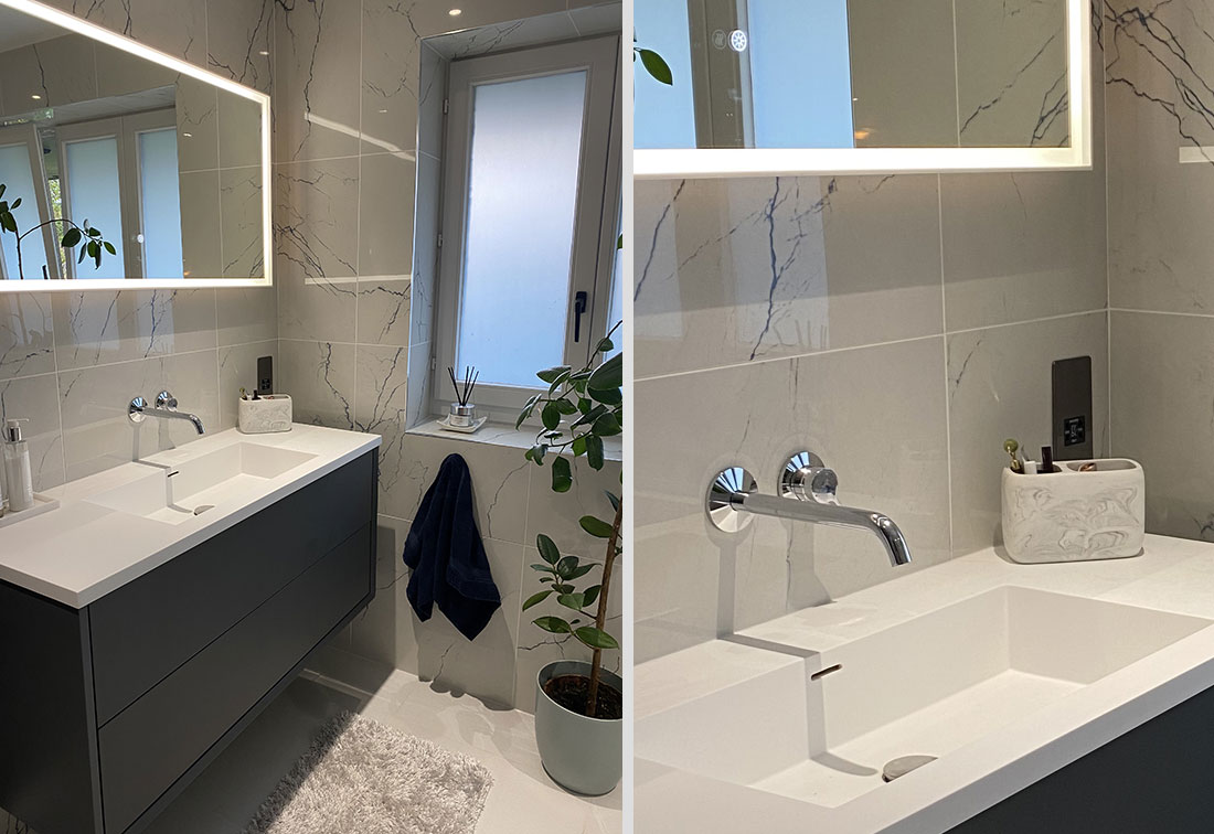 West London redesign of a bathroom by interior decorator Suzi Searle
